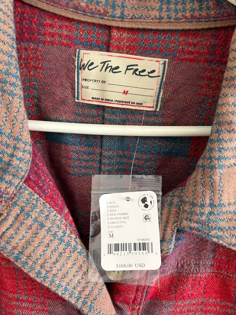 We The Free Keep It Cozy Women’s Button Down Shirt Sz Medium NWT $168 - Picture 4 of 6
